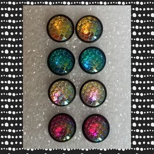 Mermaid scale earring lot